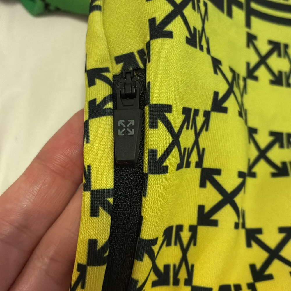 OFF-WHITE Athleisure Monogram Hoodie Blue/Green/Yellow Size S - Picture 7 of 16